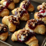 Cranberry Cream Cheese Crescent Bites