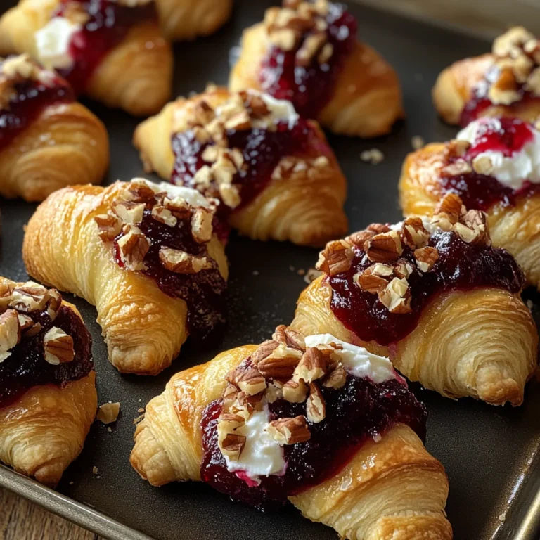 Cranberry Cream Cheese Crescent Bites