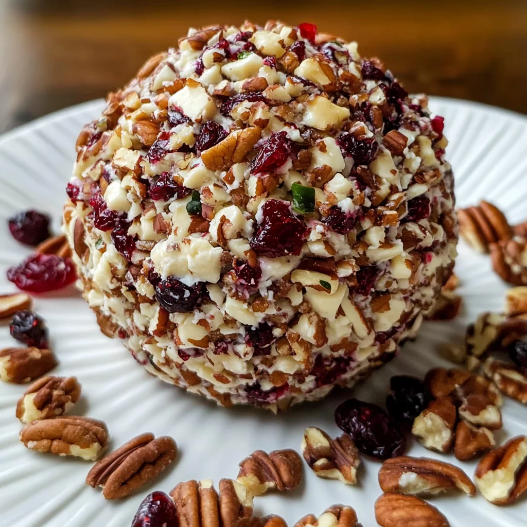 Cranberry Pecan Goat Cheese Ball
