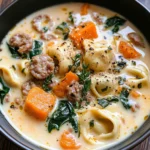 Creamy Sausage Tortellini Soup