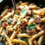 Creamy Tuscan Sausage Pasta
