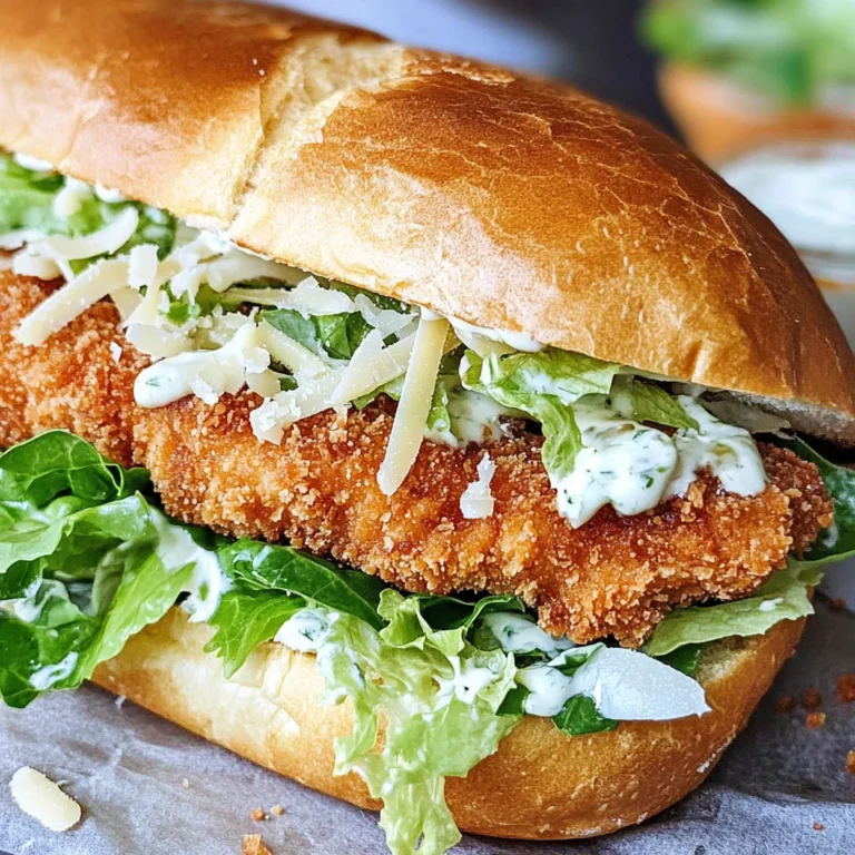 Crispy Chicken Caesar Sandwich