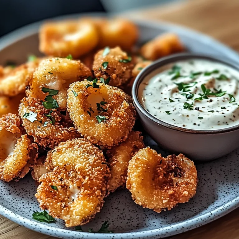 Crispy Fried Mushrooms with Cool Ranch Dip