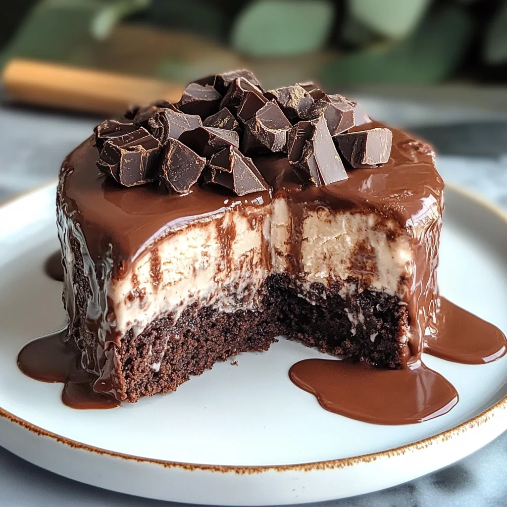 Delicious Brownie Ice Cream Cake