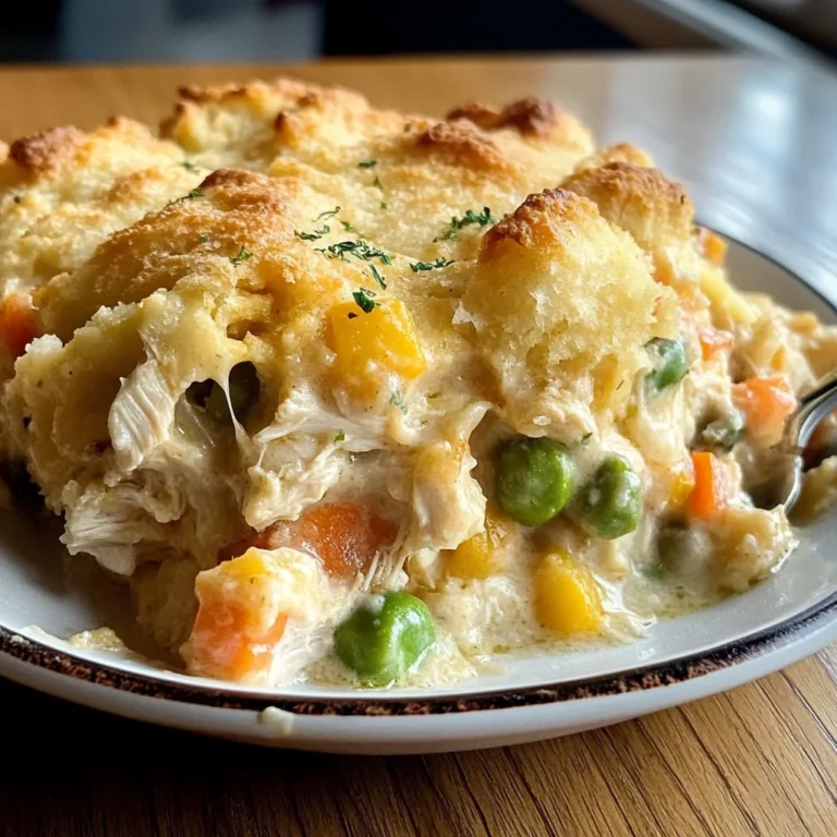 Easy Chicken Cobbler Dinner Casserole