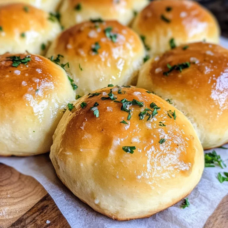 Easy Garlic Butter Dinner Rolls