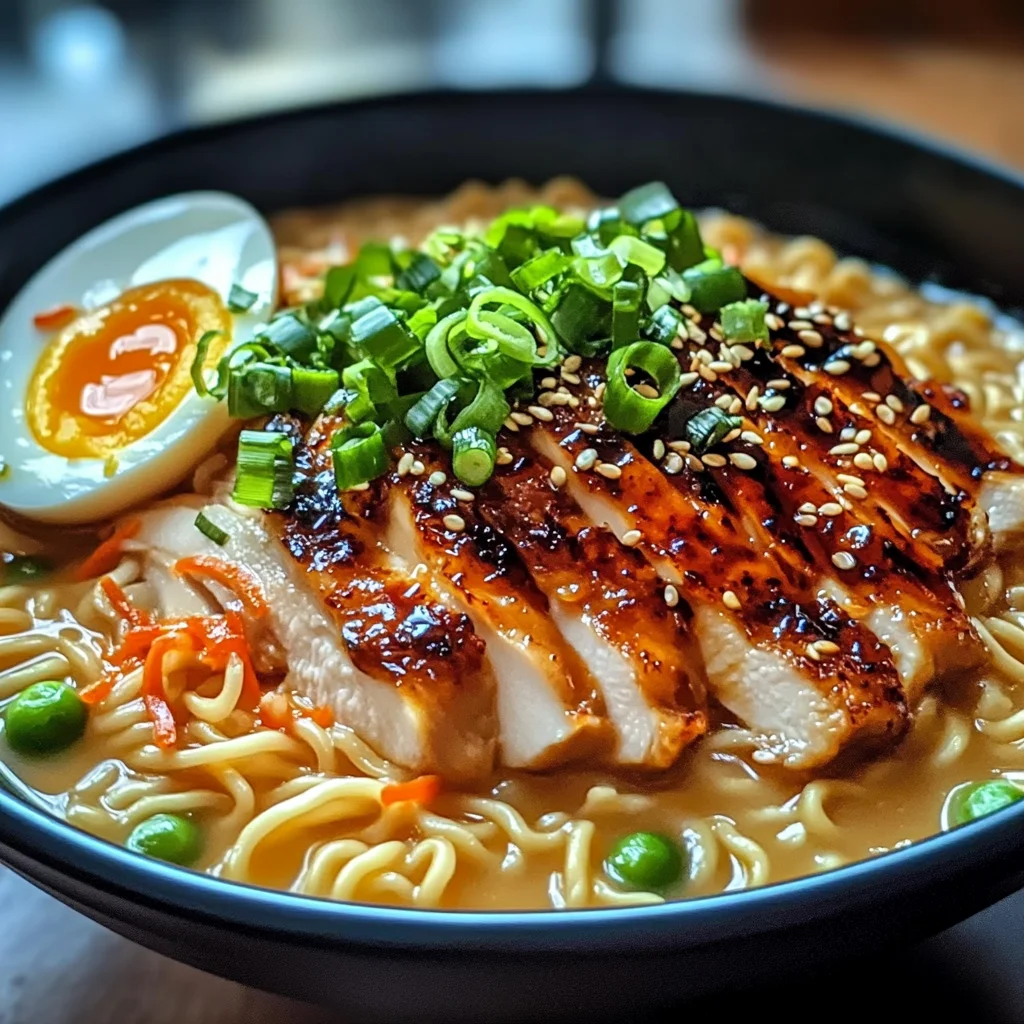 Fiery Chicken Ramen : Bold & Comforting