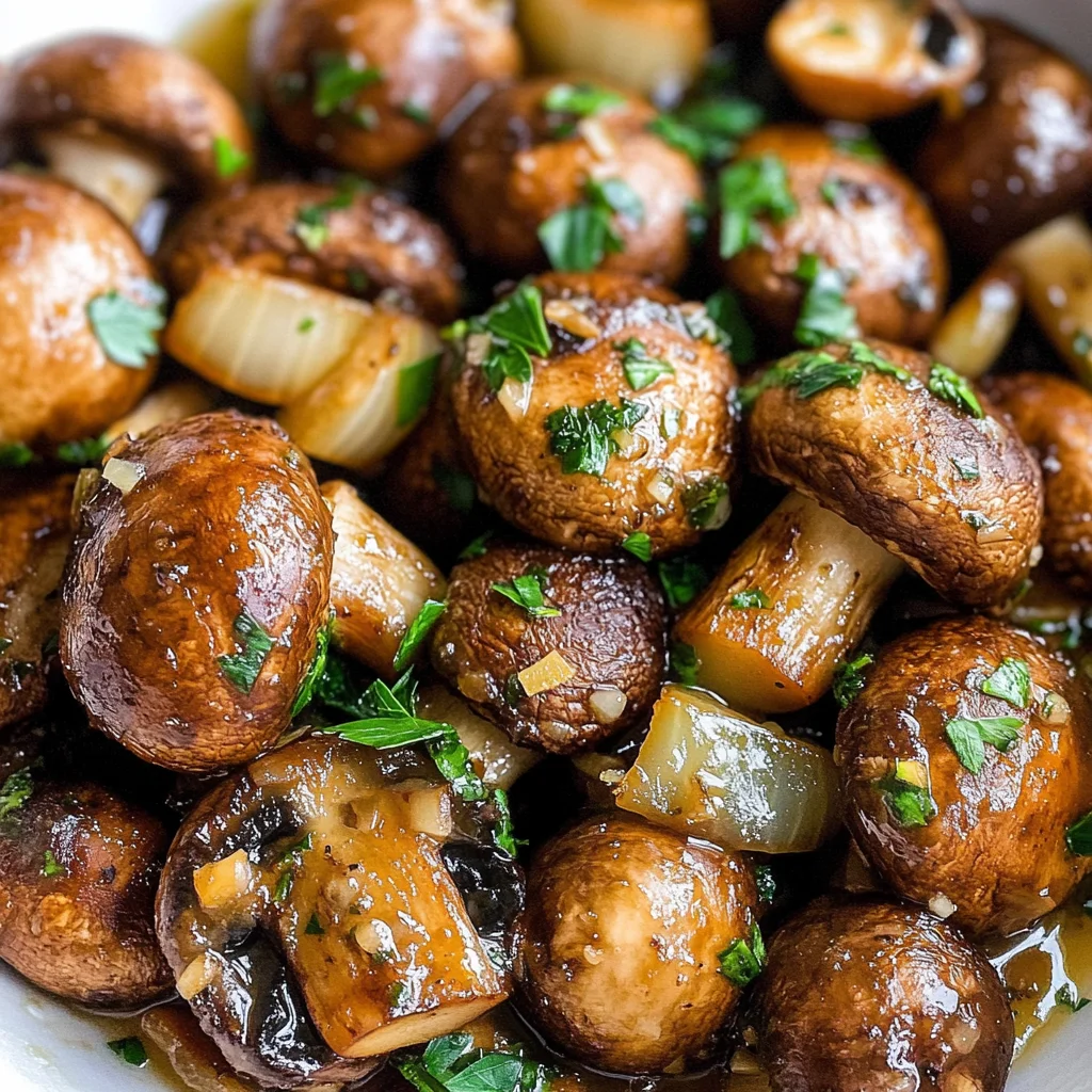 Garlic Butter Mushrooms & Onions