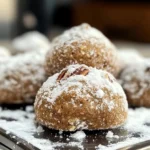 Gingerbread Snowball Cookies