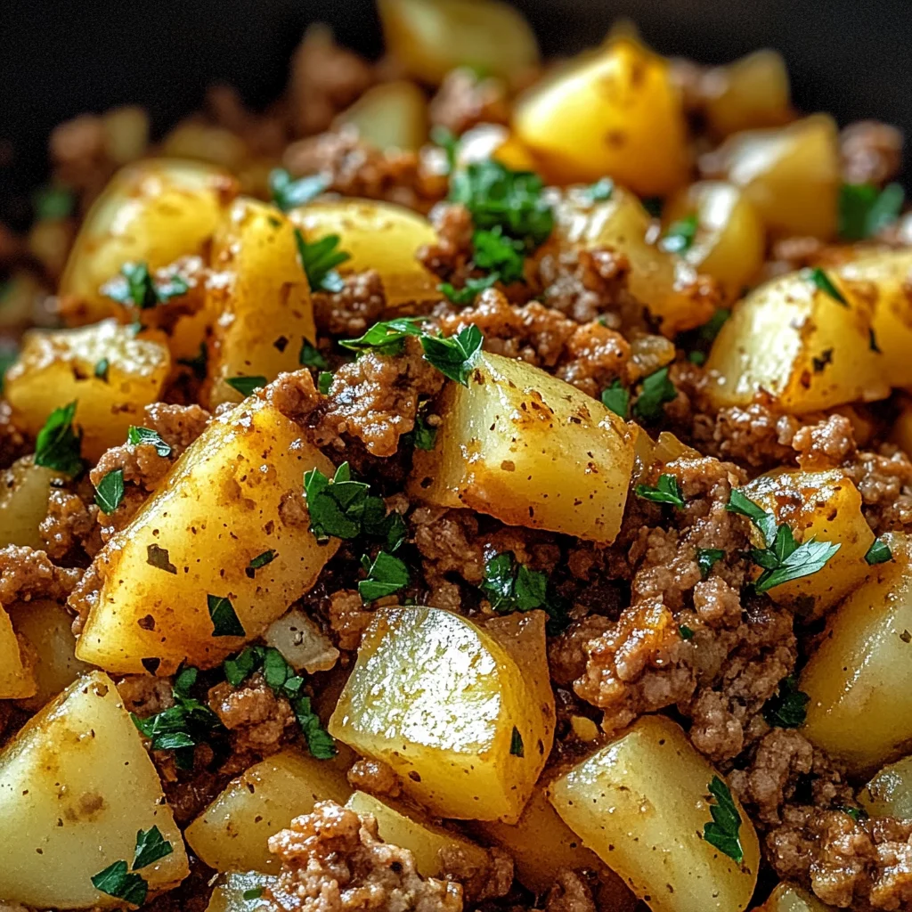 Ground turkey with potatoes