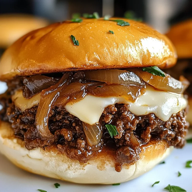 Irresistible French Onion Beef Sloppy Joes