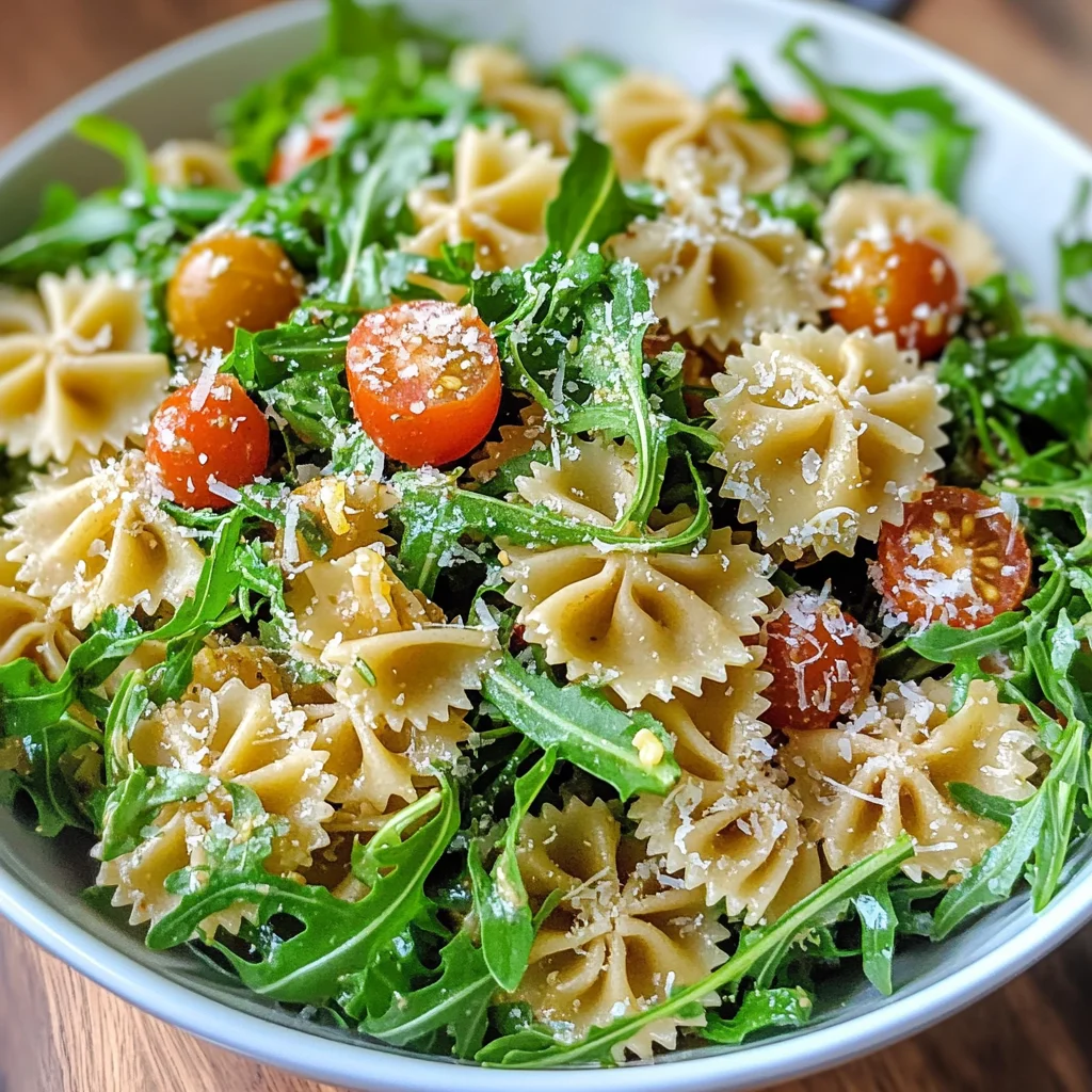 Lemon Arugula Pasta Salad