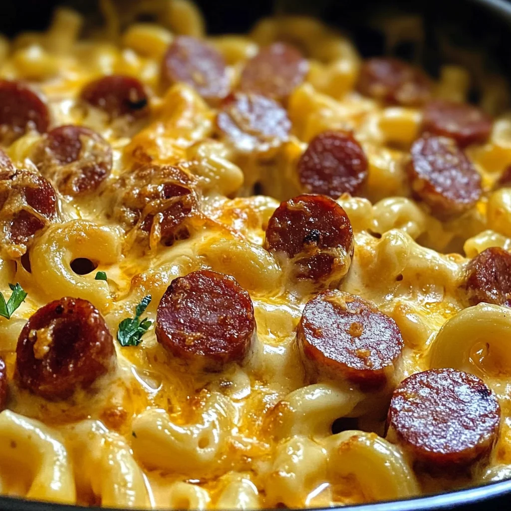 One-Pot Kielbasa Mac and Cheese