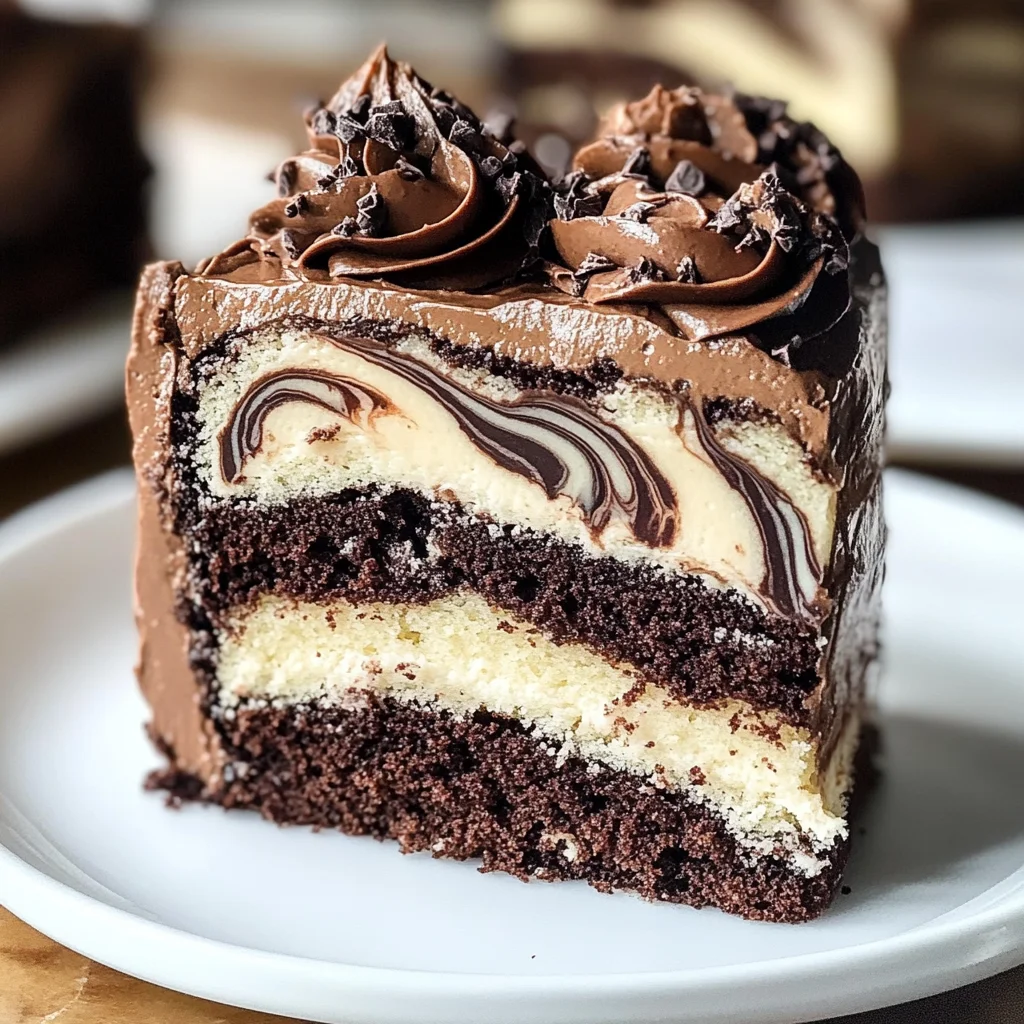 Perfect Marble Cake with Chocolate Buttercream: The Ultimate Swirled Dessert