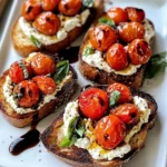 Ricotta Bruschetta with Roasted Tomatoes
