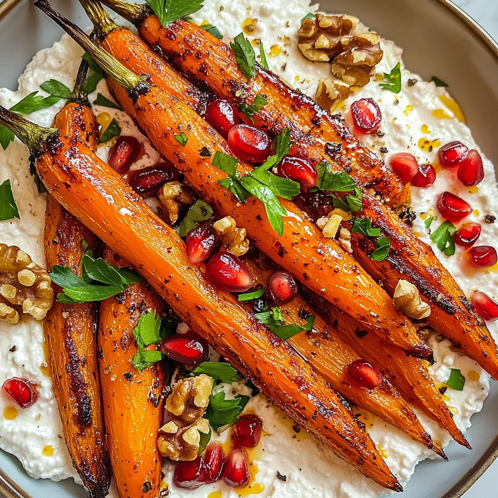 Roasted Carrots with Vegan Ricotta
