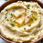 Roasted Garlic Mashed Potatoes {Slow Cooker}