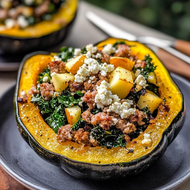 Sausage-Stuffed Acorn Squash