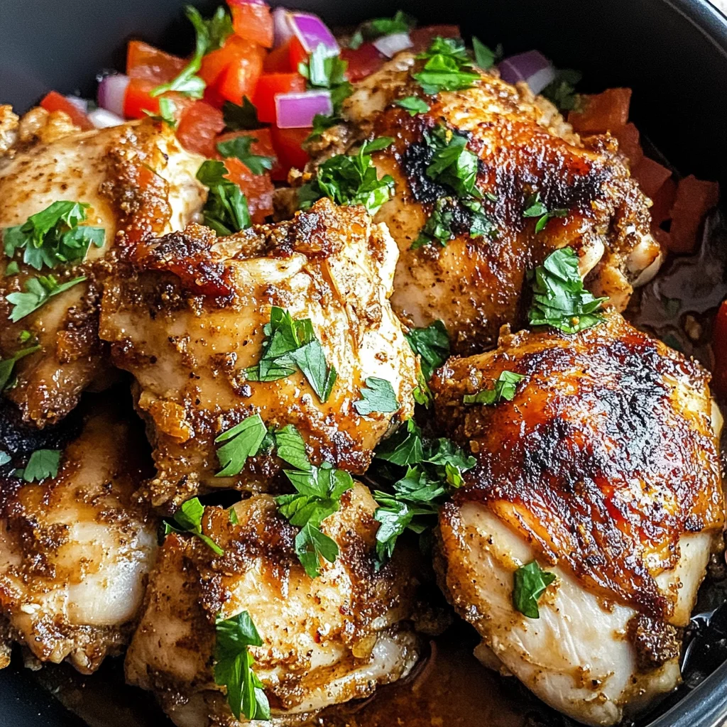 Spiced Yogurt-Marinated Chicken Thighs