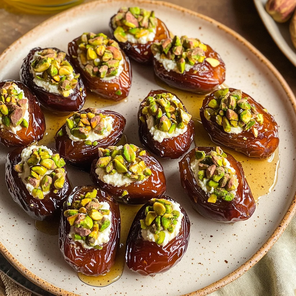St. Patrick’s Day Treat: Honey Pistachio Ricotta Stuffed Dates