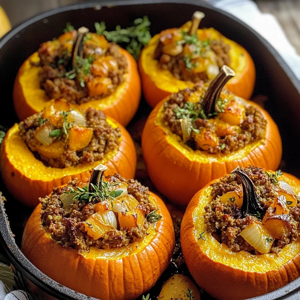 Stuffed Mini Pumpkins Recipe