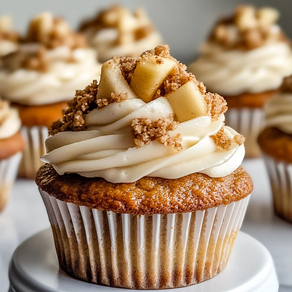 Apple Crisp Cupcakes