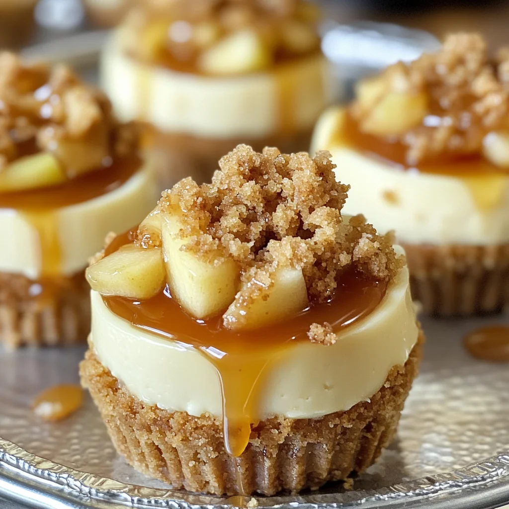 Apple Crisp Mini Cheesecakes