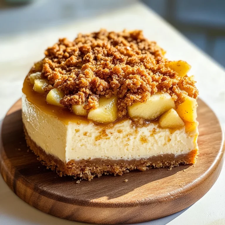 Apple Crumble Cheesecake