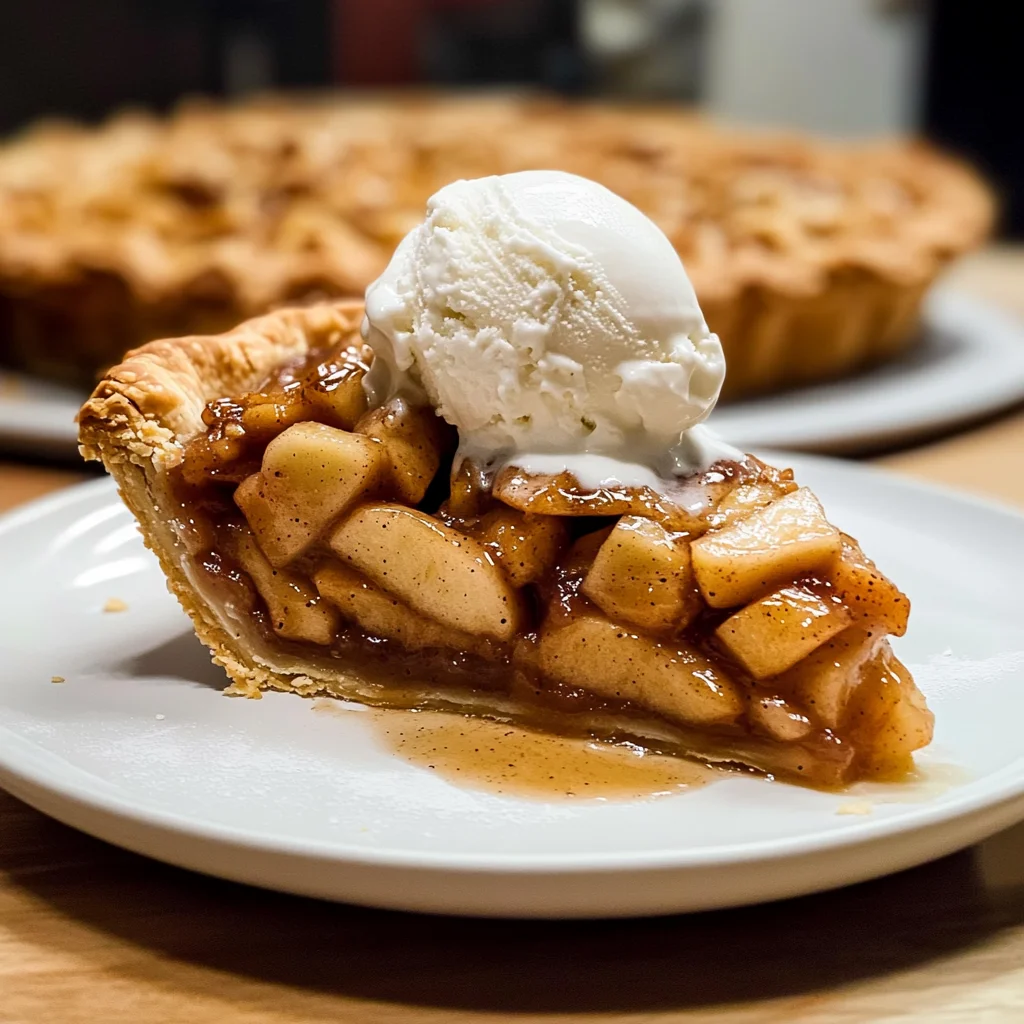 Apple Pie à la Mode (Apple Pie with Ice Cream Recipe)