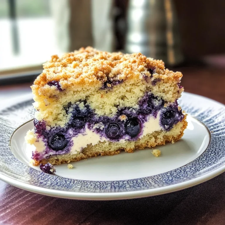 Blueberry Cream Cheese Crumb Cake