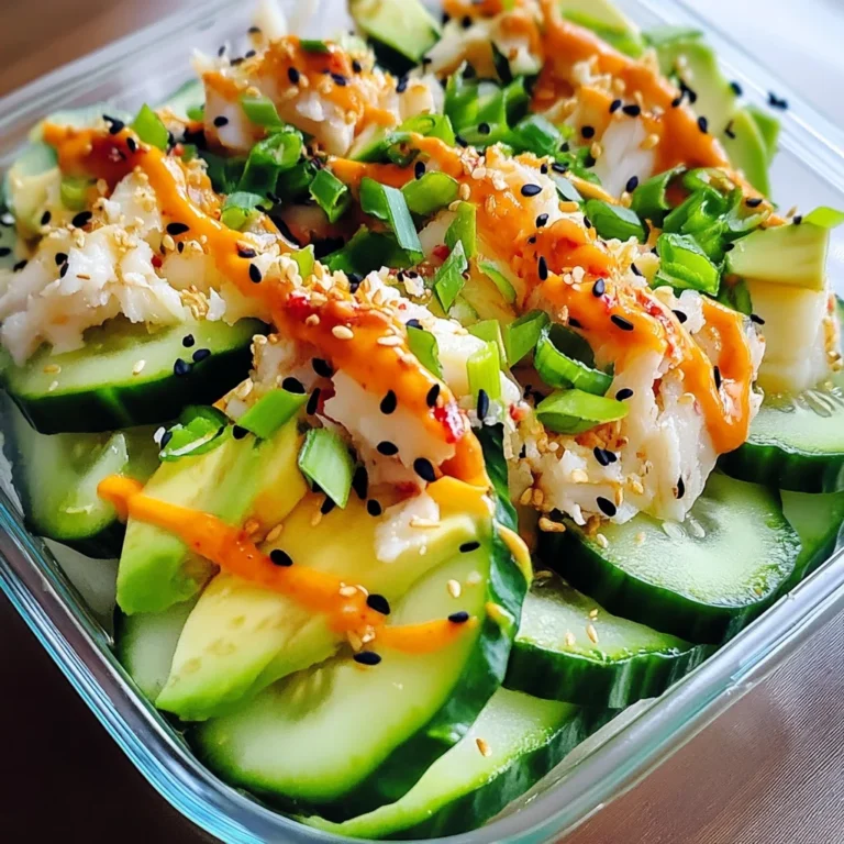 California Roll Cucumber Salad
