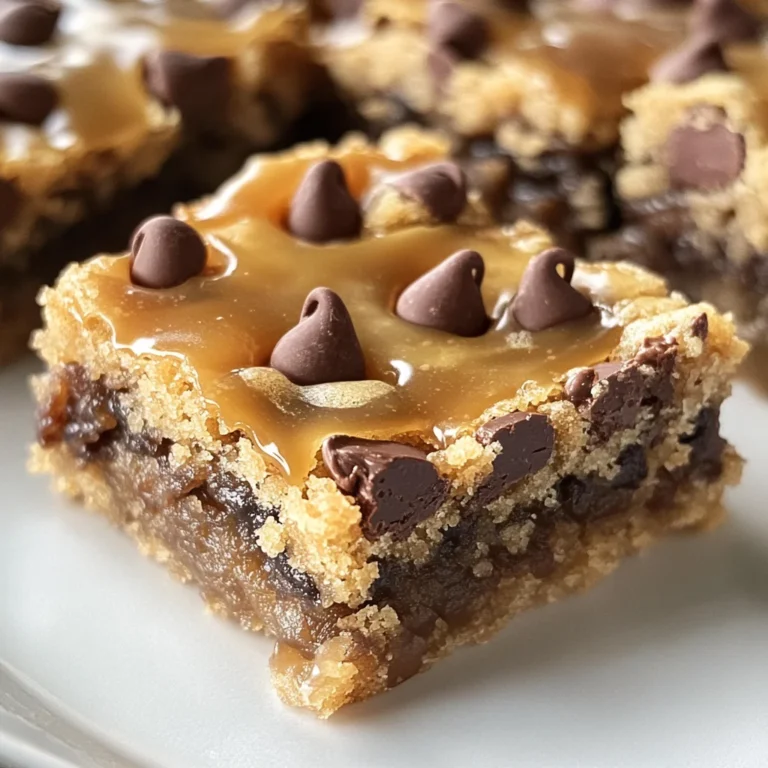 Caramel Chocolate Chip Cookie Bars
