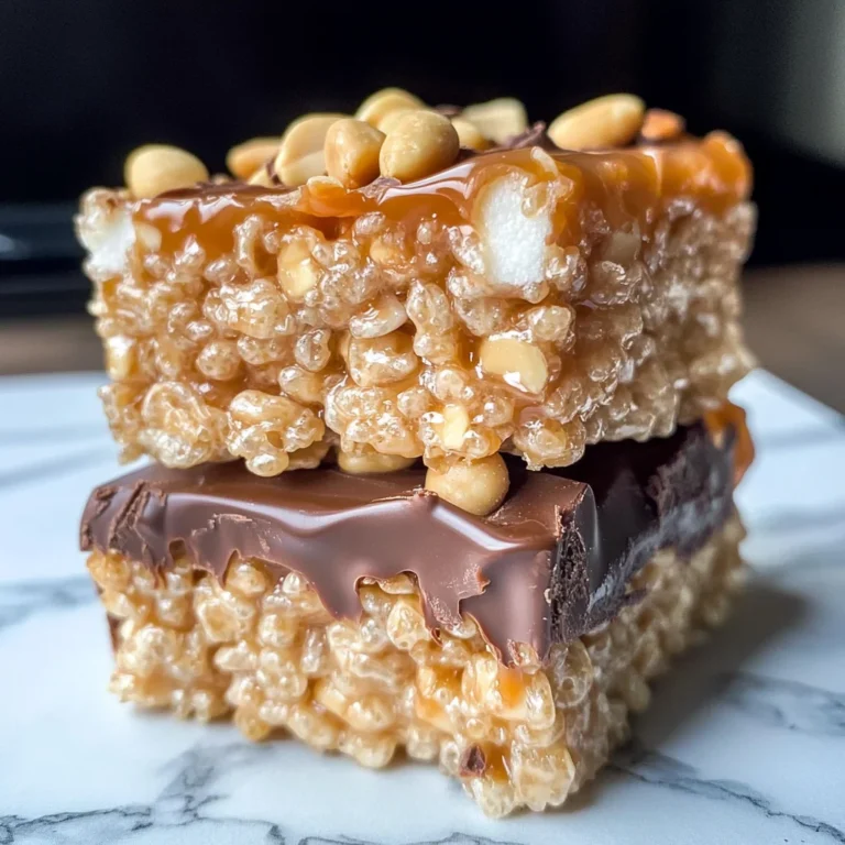Caramel Peanut Rice Krispie Treats