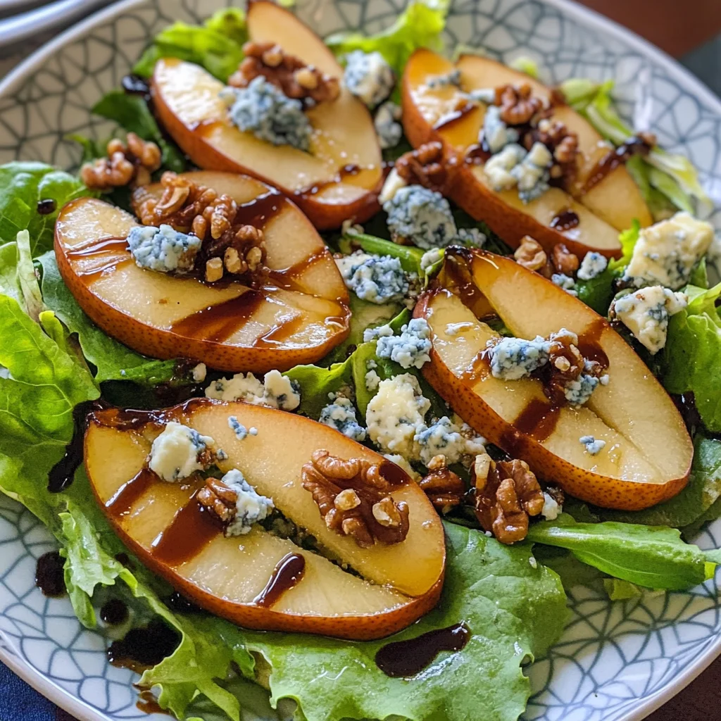 Caramelized Pear and Blue Cheese Salad: A Sweet and Savory Delight