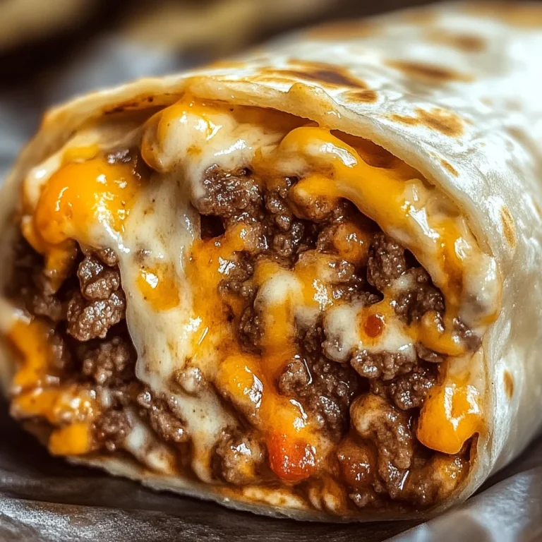 Cheesy Beef Taco Burritos