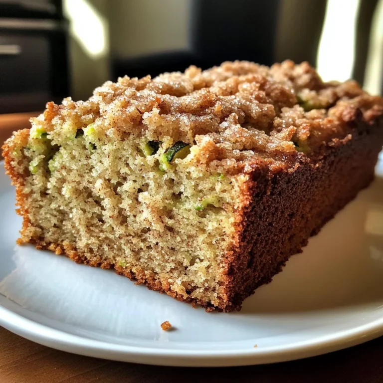 Cinnamon Streusel Topped Zucchini Bread Bakery Style: A Stunning Loaf