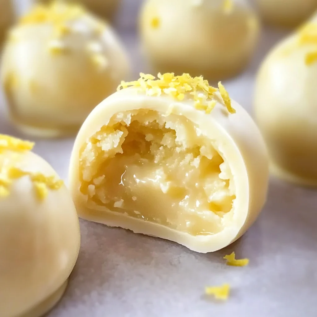 Creamy Lemon Truffles Recipe