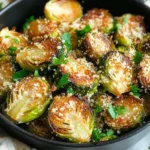 Crispy Parmesan-Crusted Roasted Brussels Sprouts