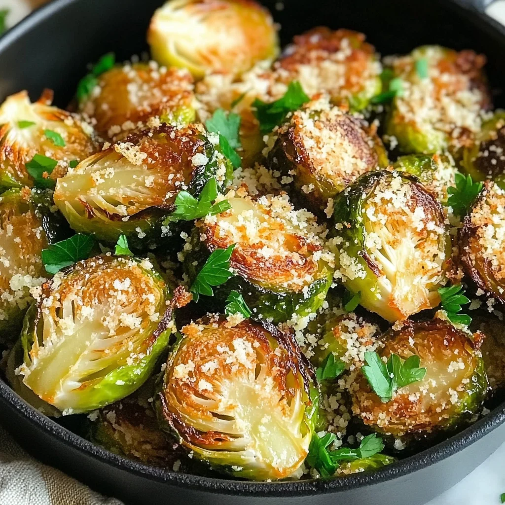 Crispy Parmesan-Crusted Roasted Brussels Sprouts