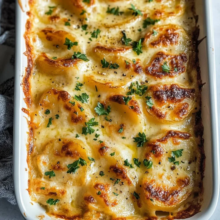 Dad’s Creamy & Cheesy Au Gratin Potatoes
