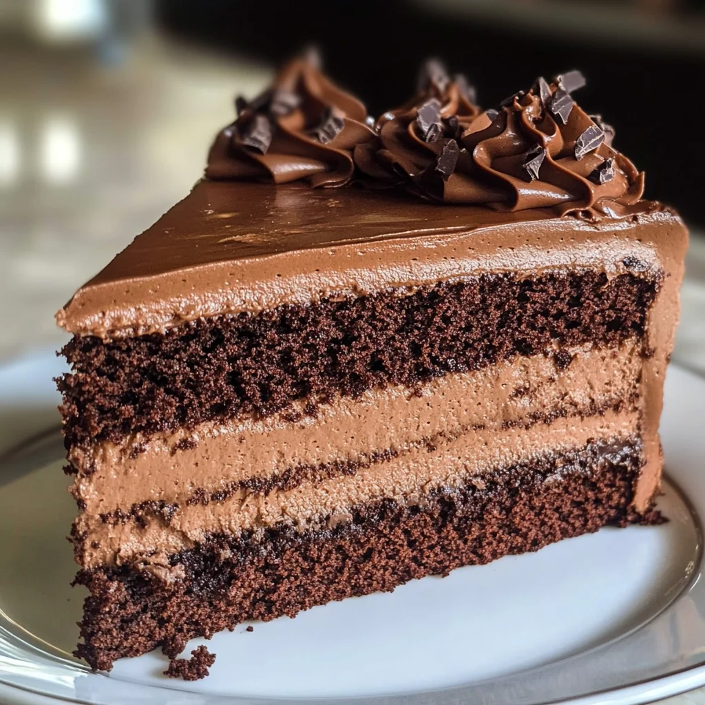 Easy Chocolate Mousse Cake Recipe