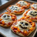 Halloween Mini Pizzas