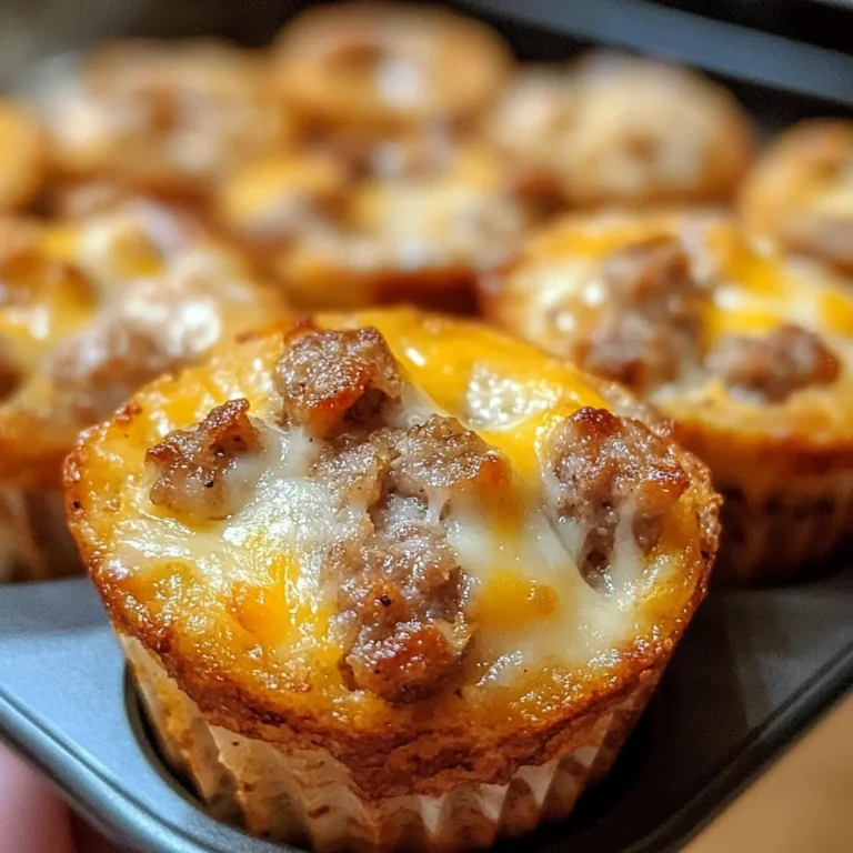 High-Protein Pancake Sausage Mini Muffins