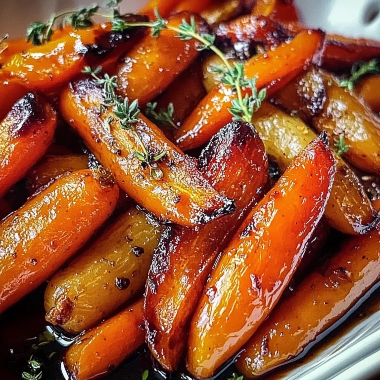 Honey Balsamic Roasted Carrots