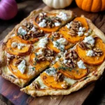 Kürbis-Flammkuchen mit Feta