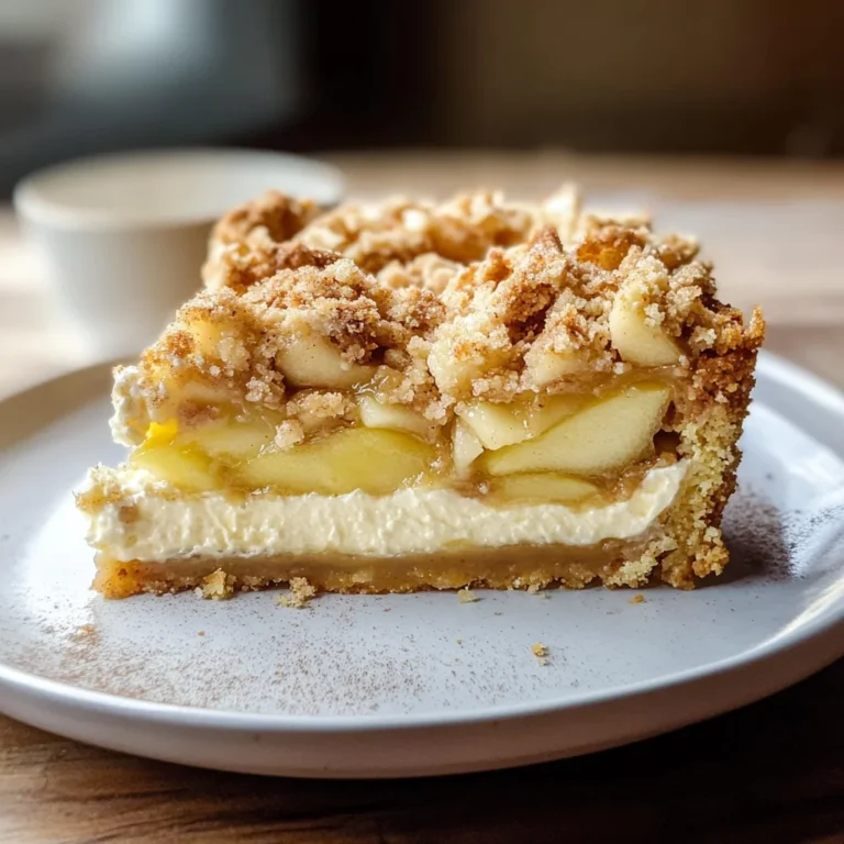 Mascarpone Apple Crumble Torta