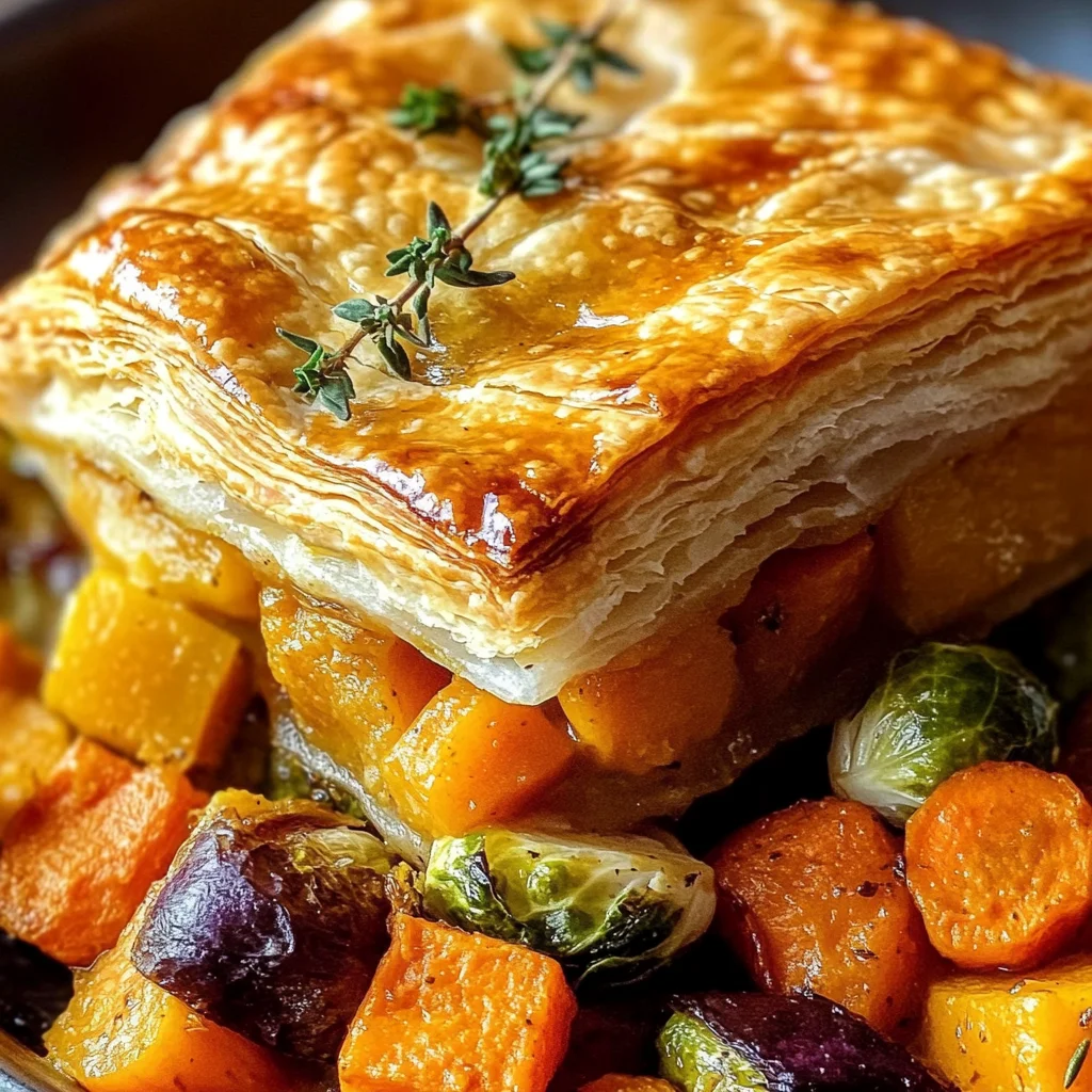 Roasted Autumn Vegetable Pot Pies
