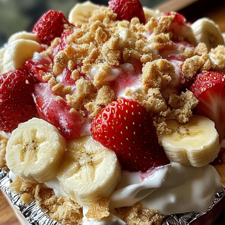 Strawberry Crunch Banana Pudding Recipe - Easy Dessert Delight